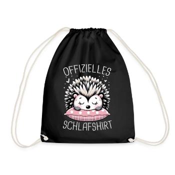 Hedgehog, White-bellied Hedgehog, Animal, Stinger, Hedgehog - Drawstring Bag - black - Front