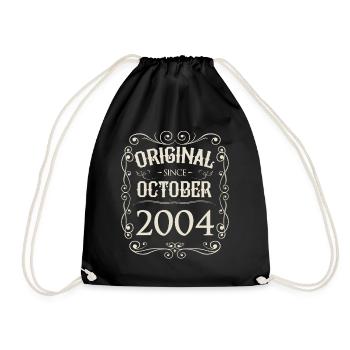 Vintage - Original depuis l'anniversaire d'octobre 2004 - Sac de sport léger - noir - Devant