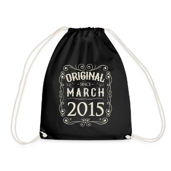 Vintage - Original depuis l'anniversaire de mars 2015 - Sac de sport léger - noir - Devant