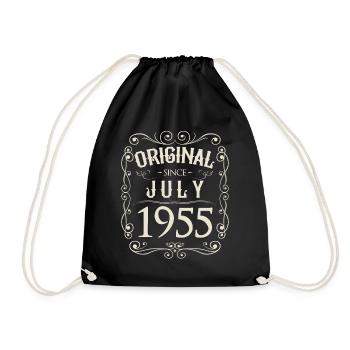 Vintage - Original depuis l'anniversaire de juillet 1955 - Sac de sport léger - noir - Devant