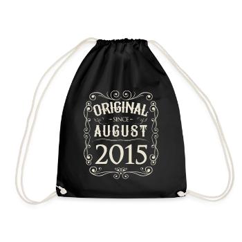 Millésime - Original depuis août 2015 Anniversaire - Sac de sport léger - noir - Devant