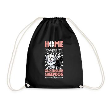 Home - Bobtail - Drawstring Bag - black - Front