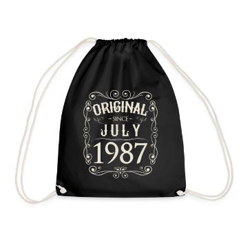 Vintage - Original depuis l'anniversaire de juillet 1987 - Sac de sport léger - noir - Devant