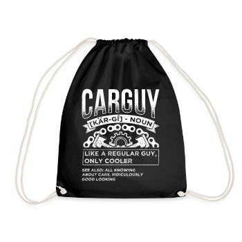 Car Guy Like A Regular Guy Mechanic Tools Gift - Drawstring Bag - black - Front