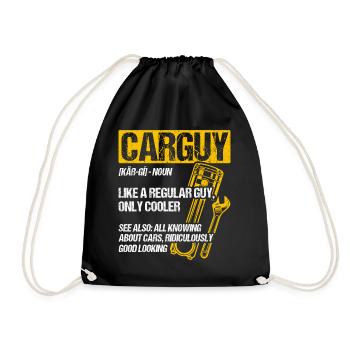 Tuning Car Lovers Repair Cars Mechanic D - Drawstring Bag - black - Front