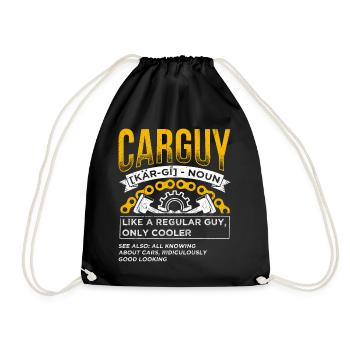 Tuning Car Lovers Repair Cars Mechanic D - Drawstring Bag - black - Front