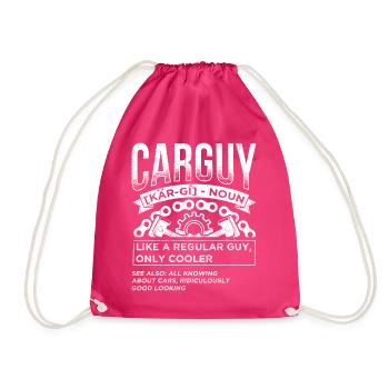 Tuning Car Repair Cars Mechanic Tools - Drawstring Bag - fuchsia - Front