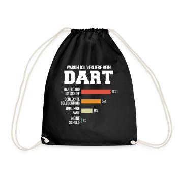 Fléchettes Fléchettes Joueur de fléchettes Fléchettes Sport - Sac de sport léger - noir - Devant