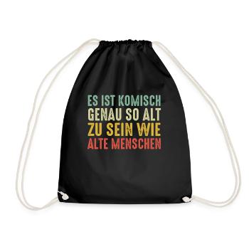 Birthday Gift Birthday Boy Girl Funny - Drawstring Bag - black - Front