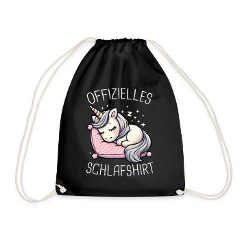 Unicorn Unicorns Mythical Creatures Mystical - Drawstring Bag - black - Front