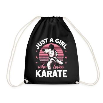 Karaté Karaté Combattant Arts martiaux - Sac de sport léger - noir - Devant