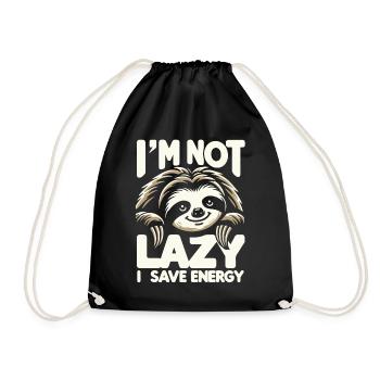 Paresseux paresseux Sommeil paresseux - Sac de sport léger - noir - Devant