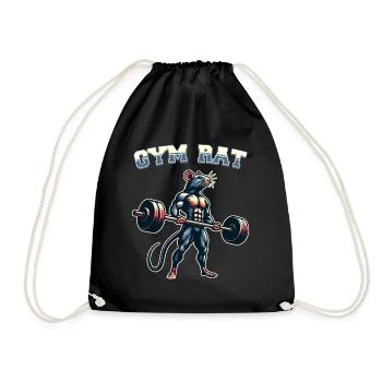 Weightlifting, Fitness, Bodybuilding, Weightlifters - Drawstring Bag - black - Front