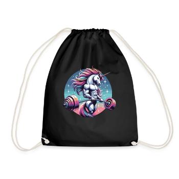 Weightlifting, Fitness, Bodybuilding, Weightlifters - Drawstring Bag - black - Front
