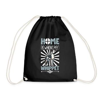 Home - Whippet - Drawstring Bag - black - Front