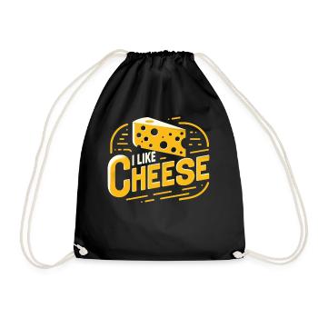 Cheese Food Cheese Lovers - Drawstring Bag - black - Front