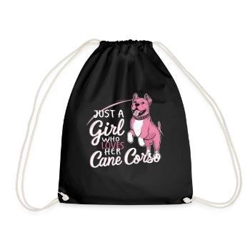 Cane Corso Chien - Sac de sport léger - noir - Devant