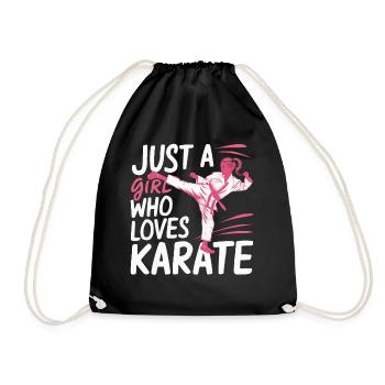 Karaté Karaté Combattant Arts martiaux - Sac de sport léger - noir - Devant