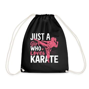 Karaté Karaté Combattant Arts martiaux - Sac de sport léger - noir - Devant