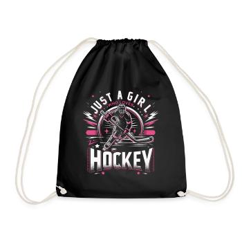 Eishockey Hockey Sport - Turnbeutel - Schwarz - Vorne
