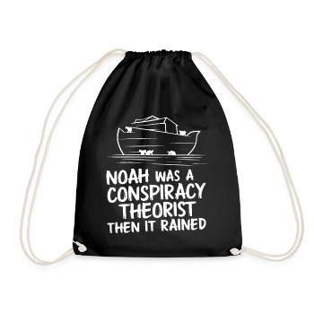 Conspiracy theorist conspiracy theory - Drawstring Bag - black - Front