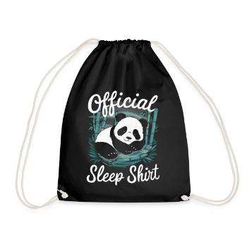 Panda Bear Panda Animal Pandas - Drawstring Bag - black - Front