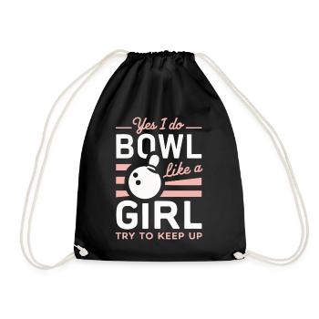 Bowling Bowler Pin Ball Bowling Ball - Sac de sport léger - noir - Devant