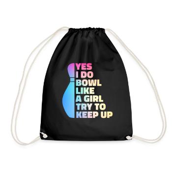 Bowling Bowler Pin Ball Bowling Ball - Sac de sport léger - noir - Devant