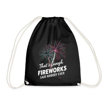 Pyrotechnicien Pyrotechnie des feux d’artifice - Sac de sport léger - noir - Devant