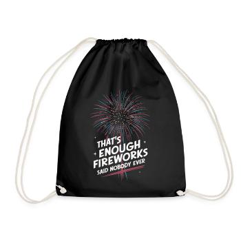 Pyrotechnicien Pyrotechnie des feux d’artifice - Sac de sport léger - noir - Devant