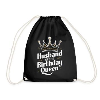 Ehemann Ehegatte Familie Hochzeit - Turnbeutel - Schwarz - Vorne