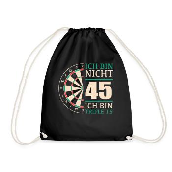 Birthday Gift 45 Years Birthday Child - Drawstring Bag - black - Front