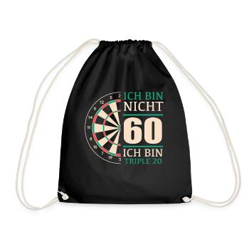 Birthday Gift 60 Years Birthday Child - Drawstring Bag - black - Front