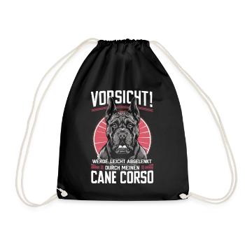 Chiens Cane Corso Italiano Chien - Sac de sport léger - noir - Devant