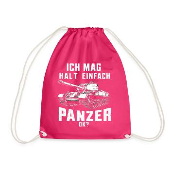 Tanks Main Battle Tanks Tank Tanks Tank Drivers - Drawstring Bag - fuchsia - Front