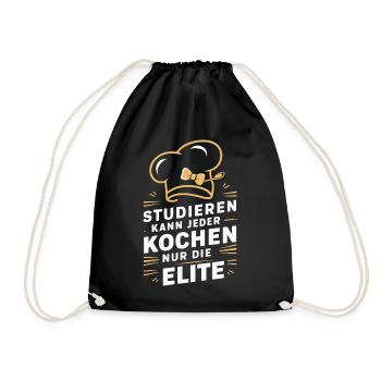 Chef cuisinier - Sac de sport léger - noir - Devant