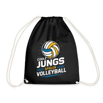 Volley-ball Volley-ball de plage Joueurs de volley-ball sportifs - Sac de sport léger - noir - Devant