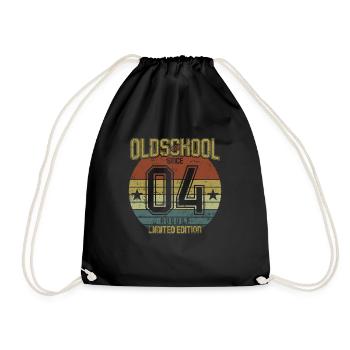 Août 2004 - Anniversaire en août Oldschool - Sac de sport léger - noir - Devant