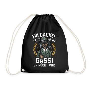 Teckel Teckel Chien Chiens - Sac de sport léger - noir - Devant