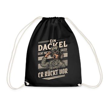 Teckel Teckel Chien Chiens - Sac de sport léger - noir - Devant