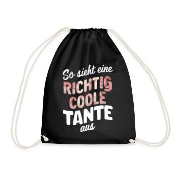 Aunt Aunts Family Godmother - Drawstring Bag - black - Front