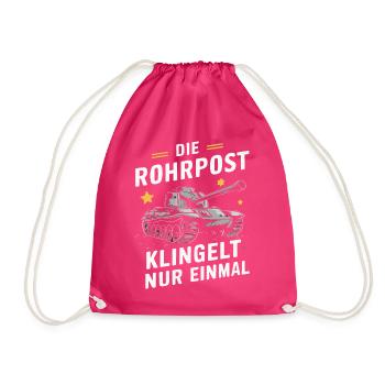 Tanks Main Battle Tanks Tank Tanks Tank Drivers - Drawstring Bag - fuchsia - Front