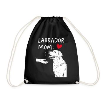 Labrador Chien Chiens - Sac de sport léger - noir - Devant