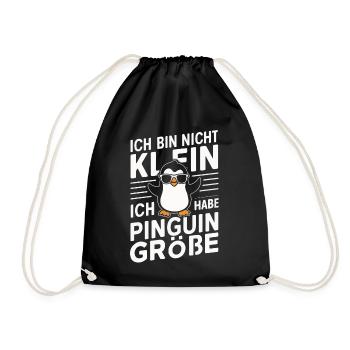Penguin, Little Penguins, Emperor Penguin - Drawstring Bag - black - Front