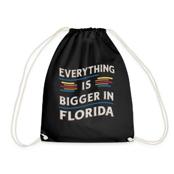 Florida USA Amerika Saat - Turnbeutel - Schwarz - Vorne