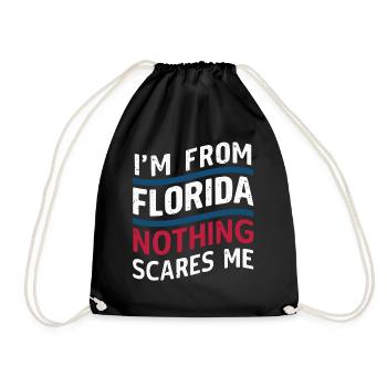 Florida USA Amerika Saat - Turnbeutel - Schwarz - Vorne