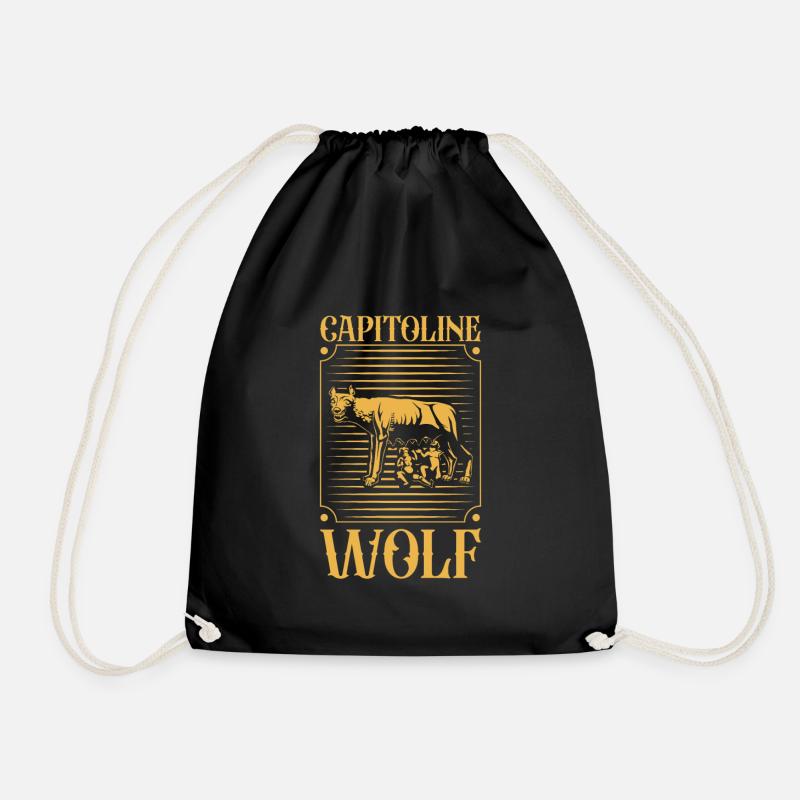 Kapitolinischer Wolf - Turnbeutel - Schwarz