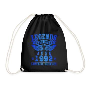 Des légendes sont nées en juin 1992 Anniversaire - Sac de sport léger - noir - Devant