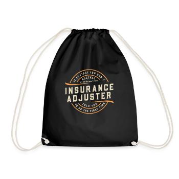 Listen to Your Insurance Adjuster - Drawstring Bag - black - Front