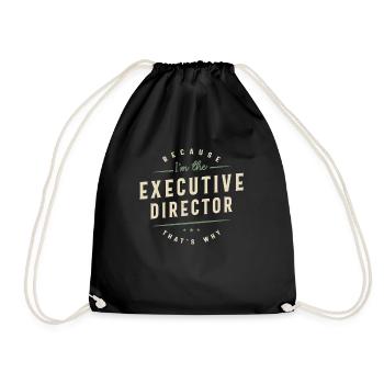 Proud Executive Director - Drawstring Bag - black - Front